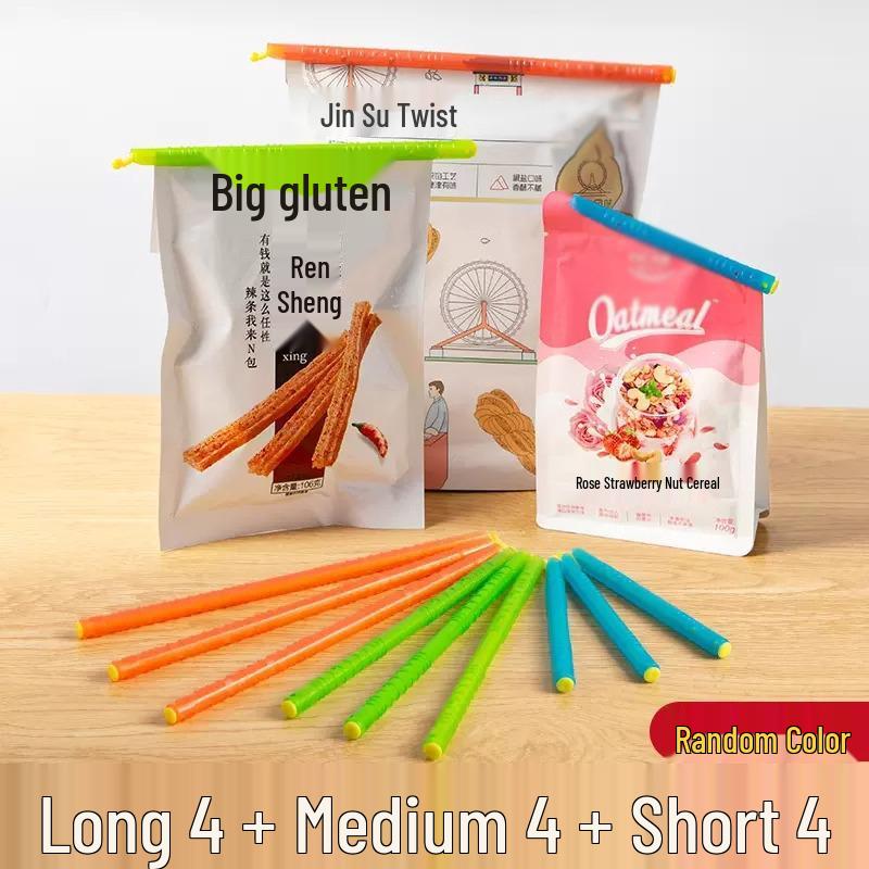 Kitchen Food Storage Bag Sealing Clips for Snacks and Tea