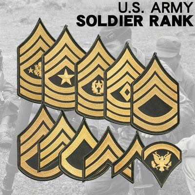 VS Vietnam M65 trenchcoat armband geborduurde sergeant-majoor sergeant sergeant schouderembleem OG107 shirtembleem TCU-embleem