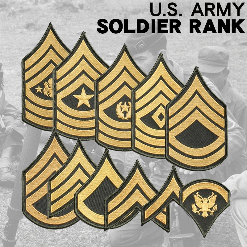 US Vietnam M65 Trench Coat Armband Embroidered Sergeant Major Sergeant Sergeant Shoulder Badge OG107 Shirt Badge TCU Badge