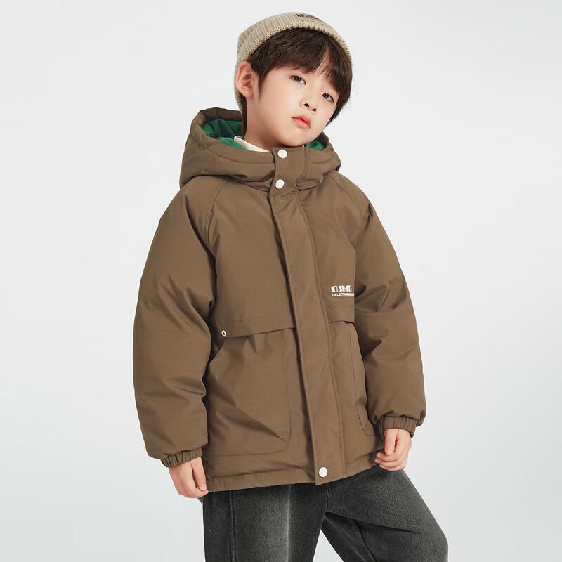 Duoduo Home Boys  3-Proof Hooded Winter Down Parka 110