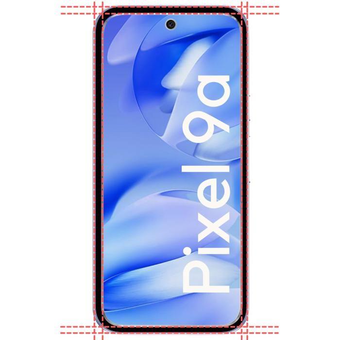 Funda a prueba de golpes - Phonillico® - Google Pixel 9a - Flexible - Transparente - 2 cristales templados