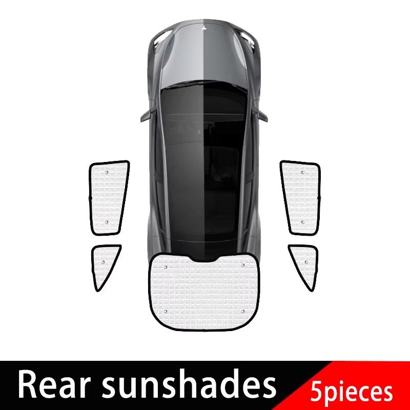 For Tesla Model Y     2024 -Fit Sunscreen Car Parasol Sunproof Sunshades Windshields Anti-UV Accessories