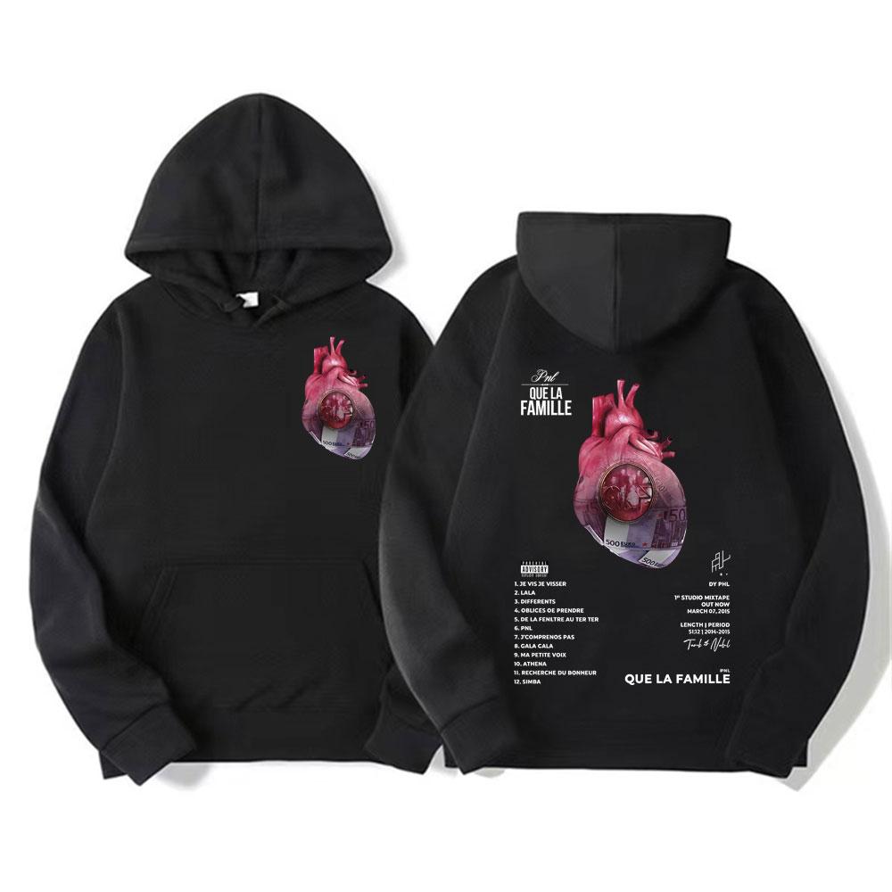 Le Monde Chico Pnl Album French Rapper Graphic Hoodies Men Women Harajuku Hip Hop Punk Sweatshirts High Quality Fleece Pullovers