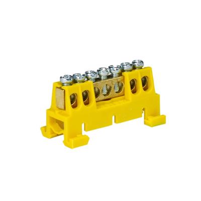 7-Way Yellow Terminal Block Cable Connector Wires