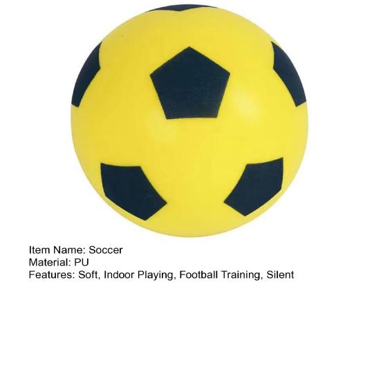 Soft Indoor Soccer Ball for Kids Size 3/4/5 Sponge Foam Silent Football for Dribbling Training And Playing In The House Soccer Gifts for Boys Girls
