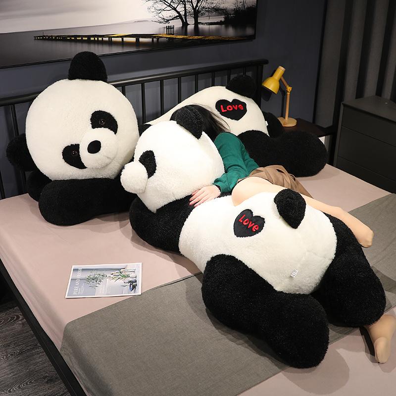80-100cm Giant Panda Bear Plush Toys Stuffed Animal Doll Hug Pillows Cartoon Kawaii Dolls Girls Lover Birthday Gifts Home Decor
