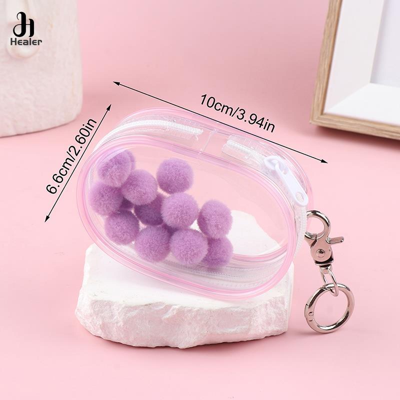 Organizator de bijuterii, cutie de depozitare transparentă, husă, cutie misterioasă, breloc, geantă, cutie de depozitare, portofel îngroșat, organizare de geanți de păpuși drăguț.