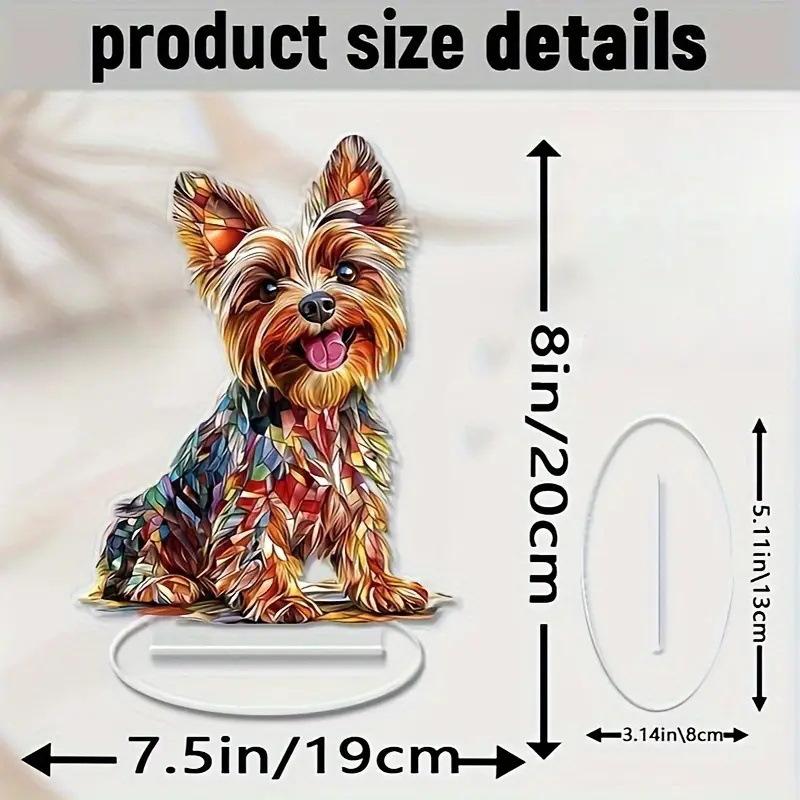 2D Colorful Animal Acrylic Ornaments Colorful Cat Figurine Decoration Kitten Standing Miniature Desktop Decoration For Home