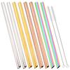 8pcs Sharp Wide 12mm Stainless Steel Straw Fruit Juice Milkshake Cocktail Pearl Milk Tea Drinking Straw Set Home Bar Accessories