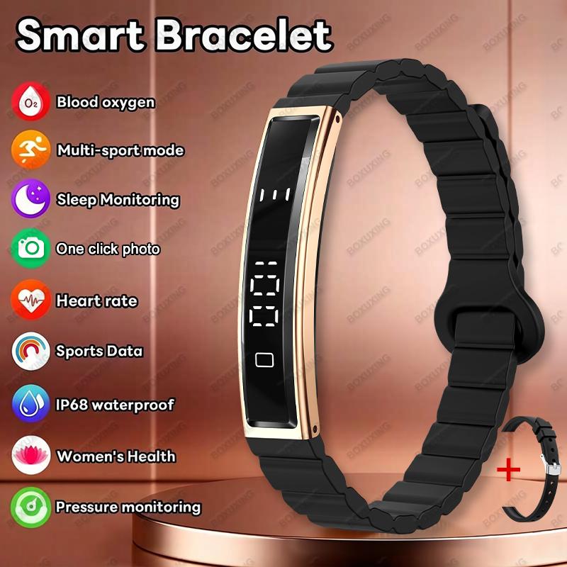 New Sport Smart Bracelet Sleep Monitor Waterproof Health Monitor Pedometer Heart Rate Fitness Track Smart Watches Men Women