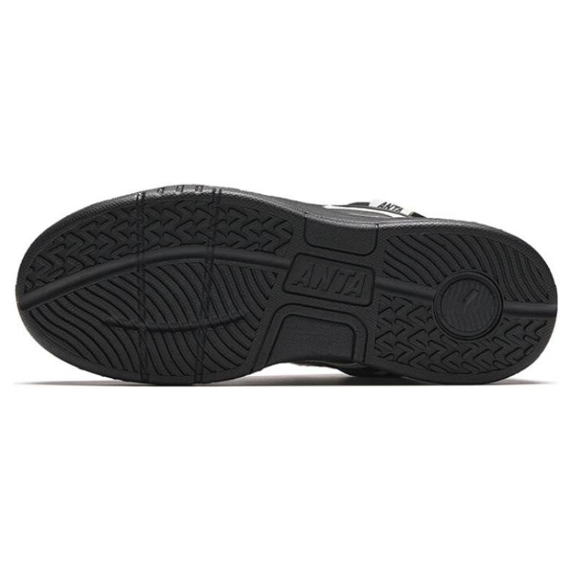 Anta AOJIE Anti-Slip Wear-Resistant Low-Top Skateboard Shoes Women's Black Sneakers 122348070-1