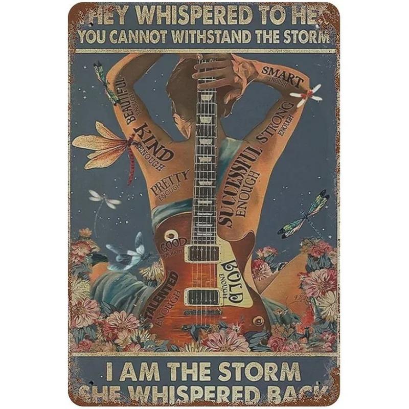 I Am The Storm Plaque Metal Tin Signs Wall Decoration Vintage Art Posters Iron Painting for Man Cave Home Cafe Garden Club Bar