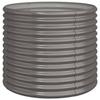 Jardinière de jardin - Maison Exclusive - Acier galvanisé - Ø80 cm - Gris