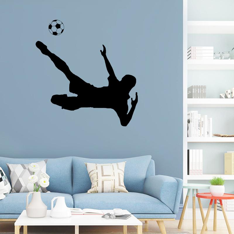 56 * 59CM Creative New Football Sports Wall Sticker Decoration For Boys' Bedroom Living Room Wall Sticker Decoration