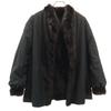 Reversible Fur Coat Dark Brown Women Used