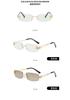 New color-changing lenses, frameless metal sunglasses, European and American outdoor street photography, sunscreen and UV protection glasses