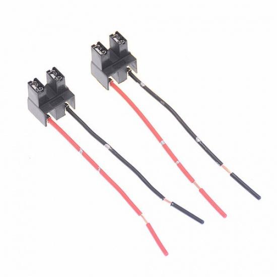 2pcs For Lamp Wire Pigtail Female H7 2 Harness Head Light Low Beam Socket Plug