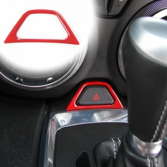 Emergency Lamp Light Switch Button Decor Cover Trim For Chevrolet Camaro 2017-22