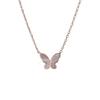 316L Stainless Steel New Fashion Upscale Jewelry Minimalism Butterfly Shell Charms Chain Choker Necklaces & Pendants For Women