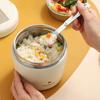 Portable Thermos Food Container 304 Stainless Steel Vacuum Lunch Box With Folding Spoon Sealed Food Thermal Jar