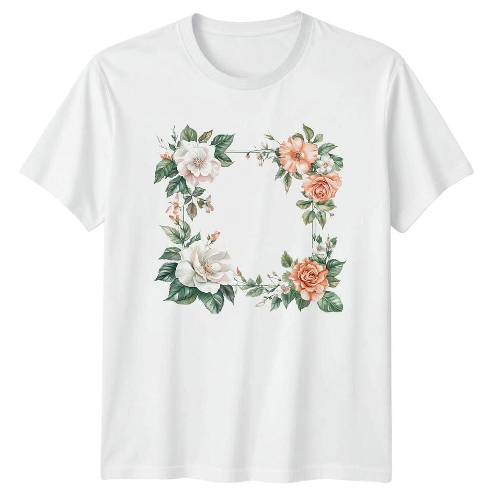 Elegant Watercolor Roses Botanical Flower Unisexs TShirt Mothers Day Gift S
