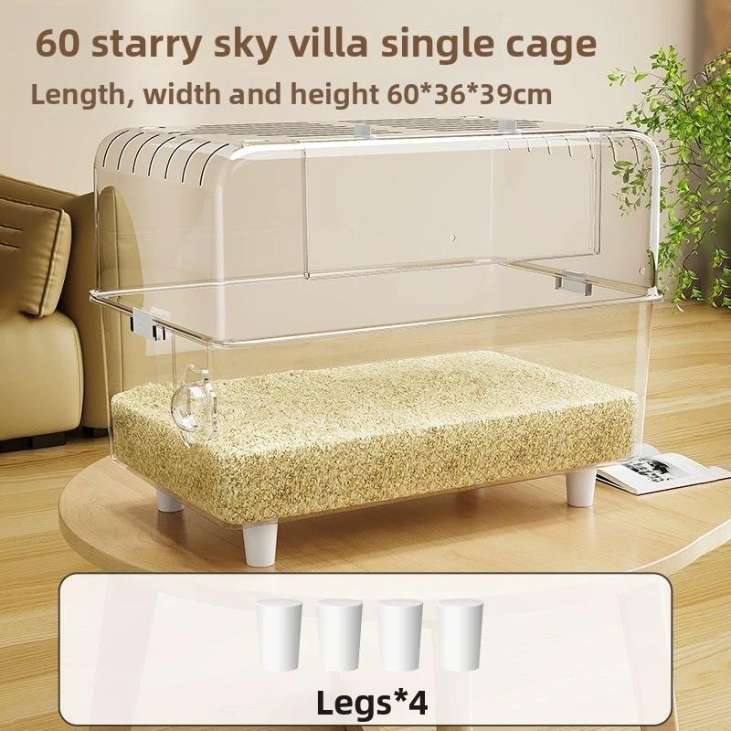 Hamster cage 60cm oversized villa luxury special big house breeding cage anti-gnawing