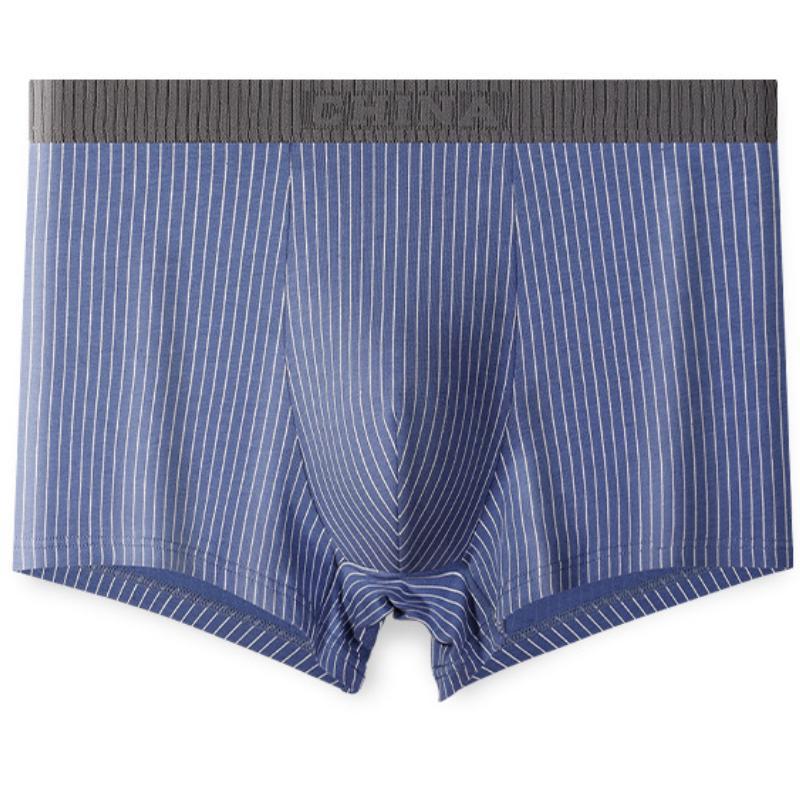 New Striped Men Boxer Underwear Bermuda Ropa Interior Mens Boxers Cuecas Man Calzoncillos Homme U Convex Lingerie