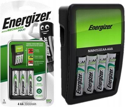 Ładowarka Energizer Maxi+4X Akumulatorki Aa 2000Ma