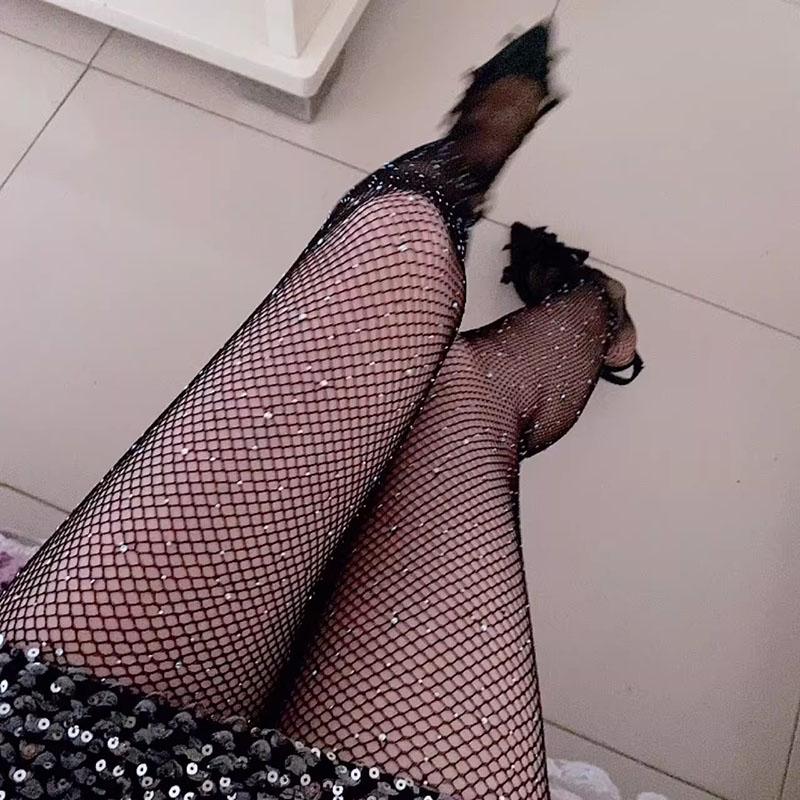 16 Styles Hollowed Out Lace Mesh Stockings Bottomed Pantyhose High Waist Tights Fishnet Stocking Lolita Style For Women