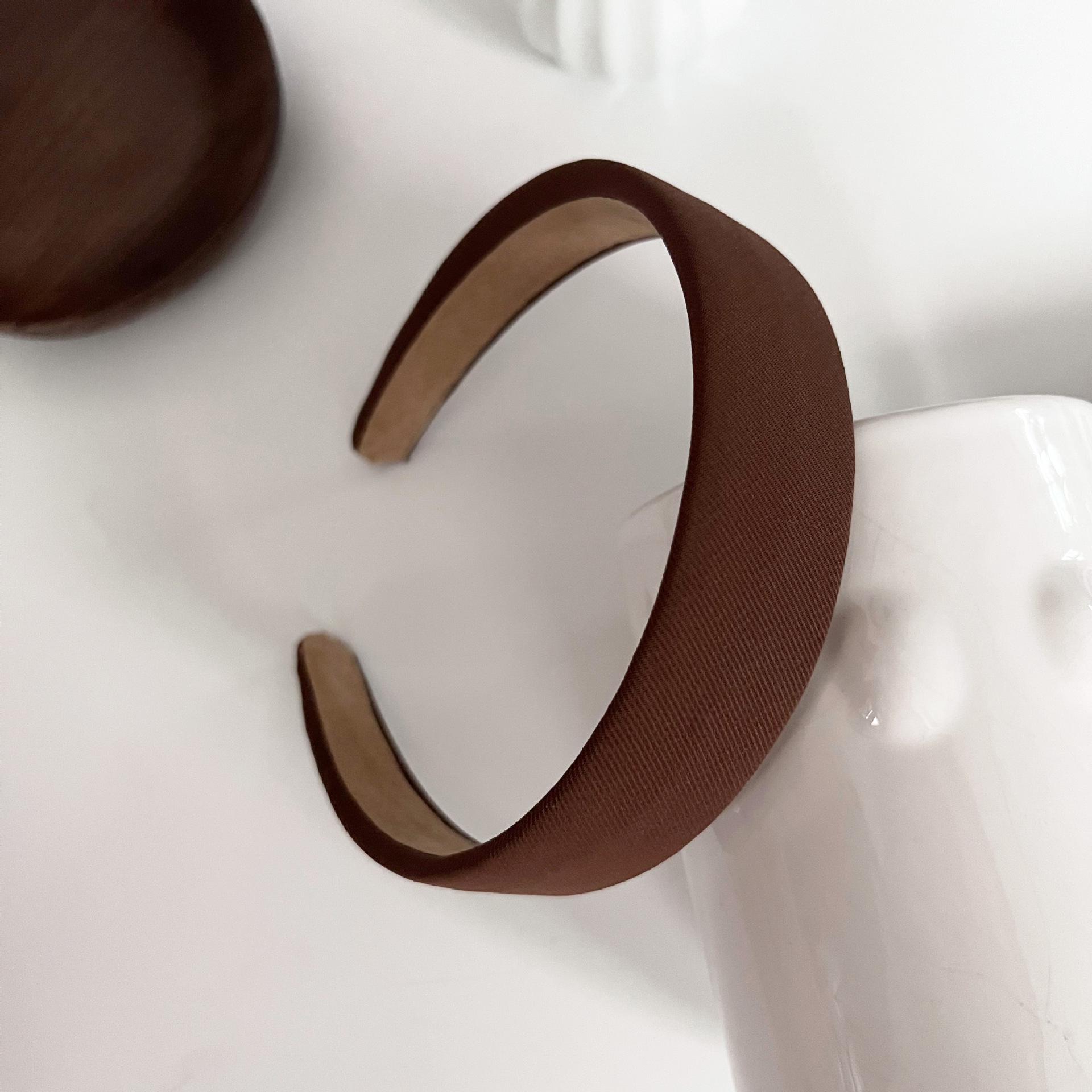 

Повязка для волос Simple Temperament Milk Tea: Широкая универсальная летняя повязка на голову для женщин