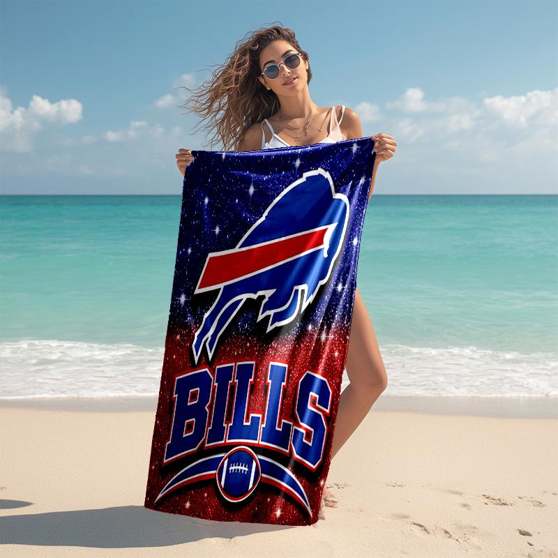 Proof Beach Towel with Buffalo Bill LOGO Pattern - Soft,absorbent,quick-drying,machine Washable - Perfect for Swimming,camping,bathing