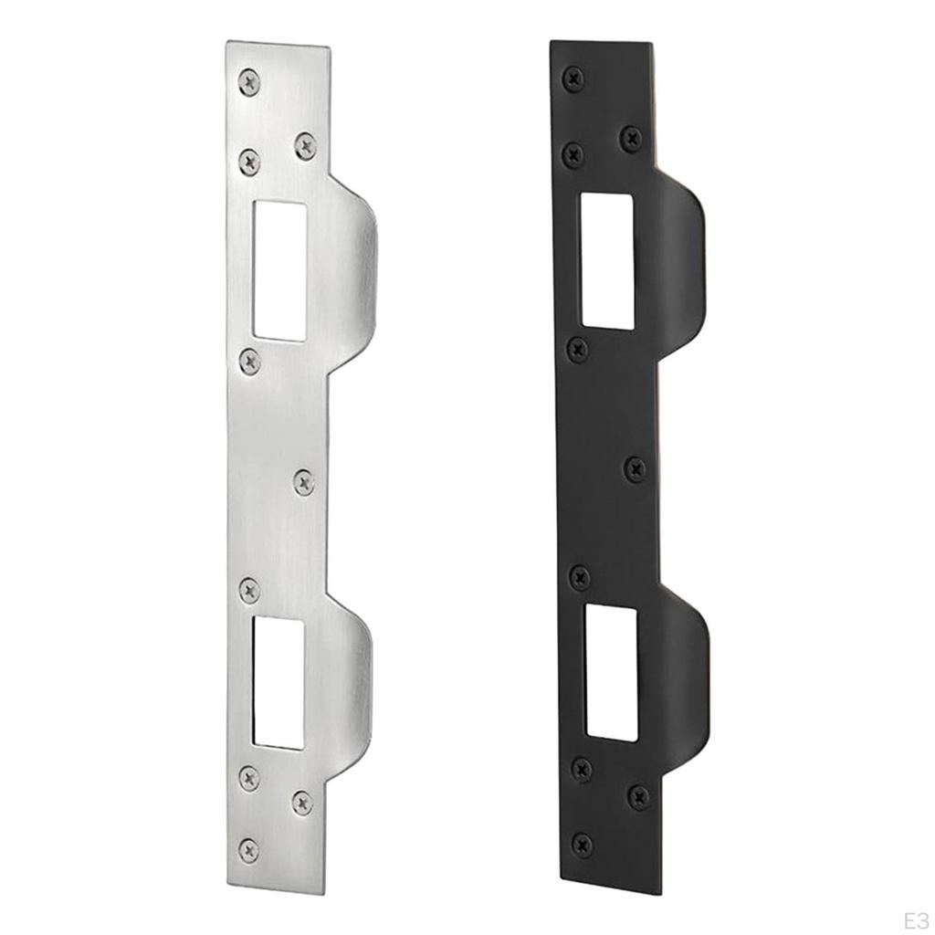 Security Door Strike Plate for 5-1/2" To 6" Hole Center - Simple Installation, Design