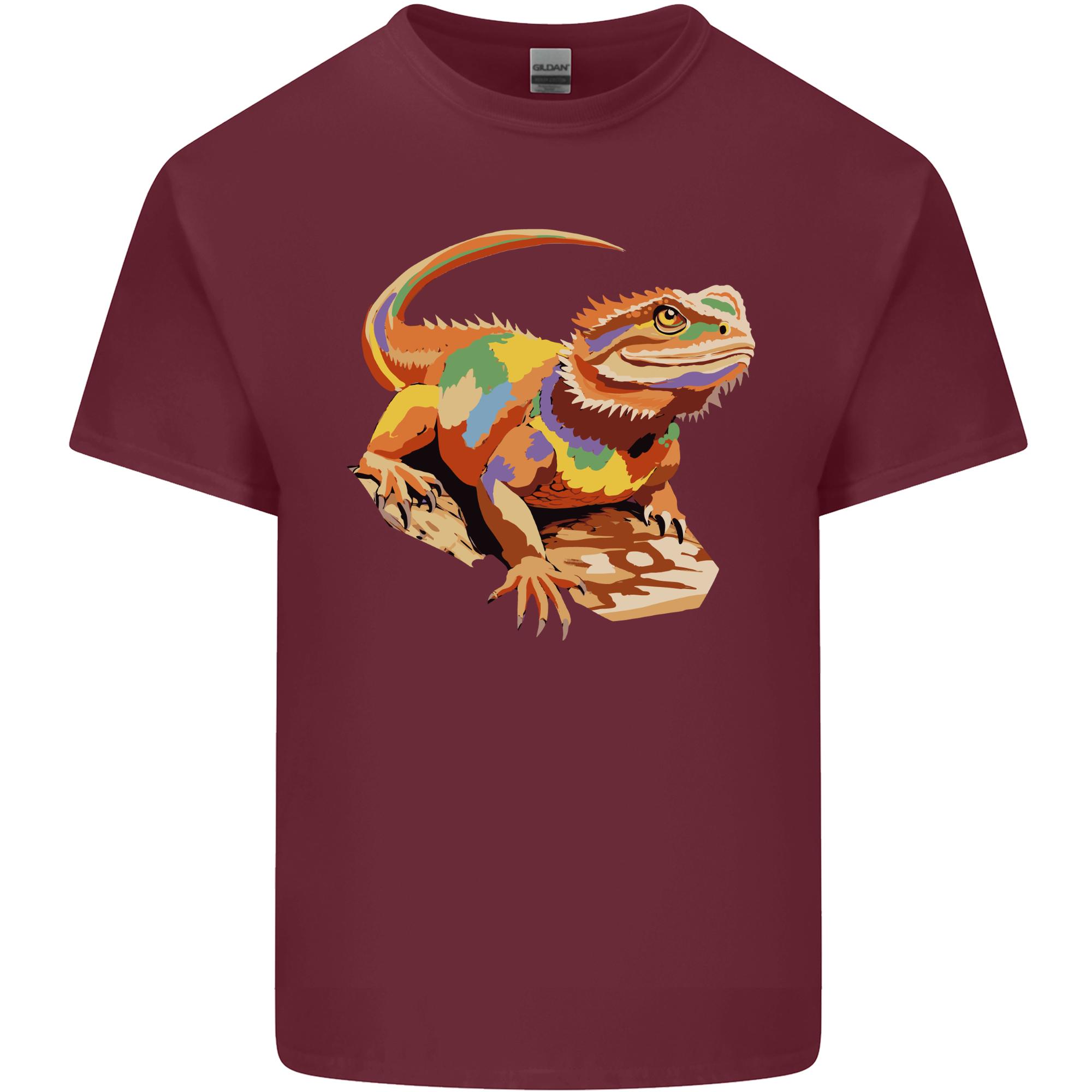 Colour Bearded Dragon Unisexs Light Cotton TShirt S
