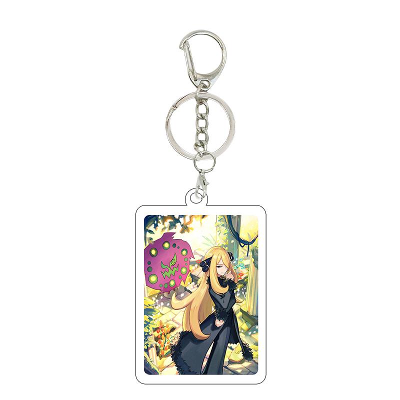 1pc Anime Charizard Mewtwo Gardevoir Cartoon Cool Game Characters Self Made Acrylic Keychain 5cm Pendant Decor Gifts Wholesale