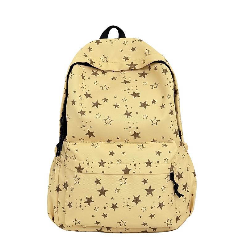 Schoolbag Schoolbag Junior High School Girls High School Students Star Printing Korean Version Niche Ins High Quality Backpack Mori College Students