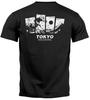 Men's Back Print Japan Tokyo Big Wave Kanagawa Japanese Art 100% Cotton T-shirt Mens Tees Top-