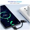 HdoorLink 2-in-1 PD 60W Datenkabel Schnellladekabel USB C auf Typ C/Lightning Geeignet für iPhone Samsung Xiaomi