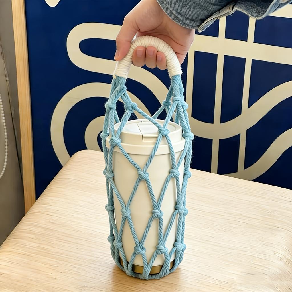 Water Bottle Protective Cover& Coffee Cup Mesh Bag, Thickened, Anti-slip, Anti-fall, Lightweight and Easy to Carry, Cup Accessories