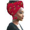 African Print Women Head Bandana Cotton With Matching earring Balaclava Headscarf Bandana Mujer Headband Set Hair Accessories