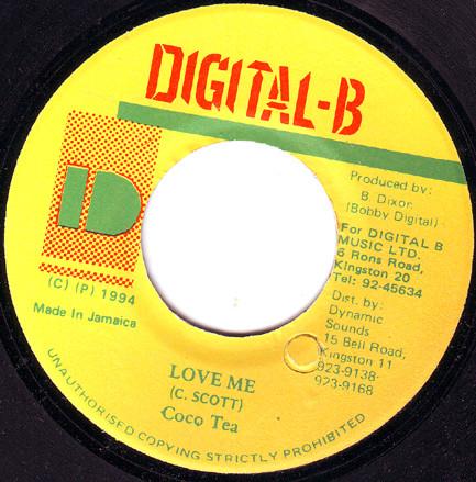 

7inch Record COCOA TEA - Love Me NONE Digital-B 1994 Jamaica Reggae, Ska & Dub Used