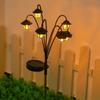 Solar-Powered Solar Decorative Light Hexagonal Design Street Lamp Light  Outdoor Decoration