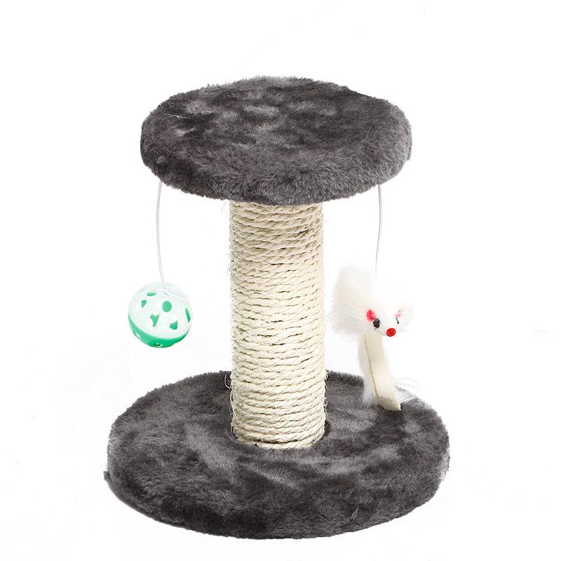 Toy Pillar Sisal Cat Climbing Frame Cat Scratching Pillar Home Double-layer Fun Cat Jumping Platform Small Cat Climbing Frame