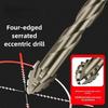 Four-Edged Tile Drill Bit Serrated Hexagonal Shank Drill Bit Set  Drilling Tool
