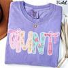 Aunt Comfort Colors Shirt, Halloween Aunt Shirt, Fall Sister Tshirt, New Auntie Tee, Autumn Gifts