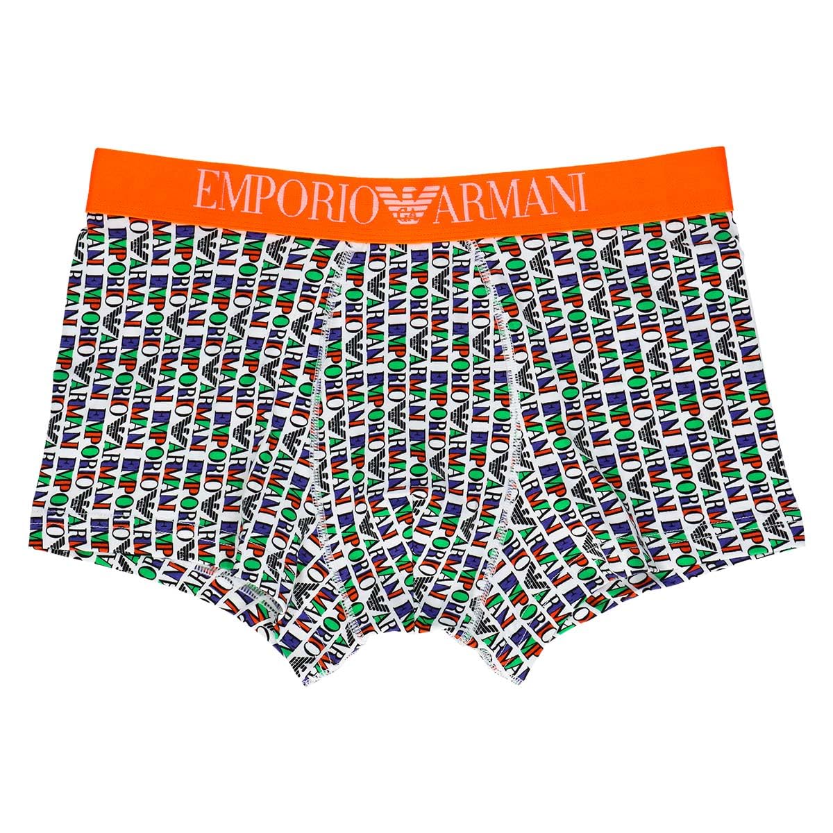 

Боксеры Emporio Armani ALL OVER VERTICAL LOGO с застежкой спереди, мужское нижнее белье, размер ЕС 90, белый, 54045080