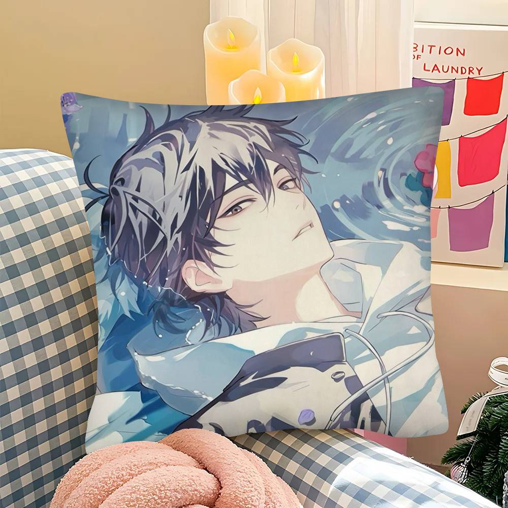 1Pc Cute Link Click Cheng Xiaoshi Pillow Case Fashion Square Pillowcase Bedroom Sofa Room Ins Decoration Leisure