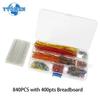 Breadboard Jumper Cable Wire Kit MB102 400 830 Tie Breadboard 14 Different Lengths Jumper Solderless PCB Bread Board DIY Kits