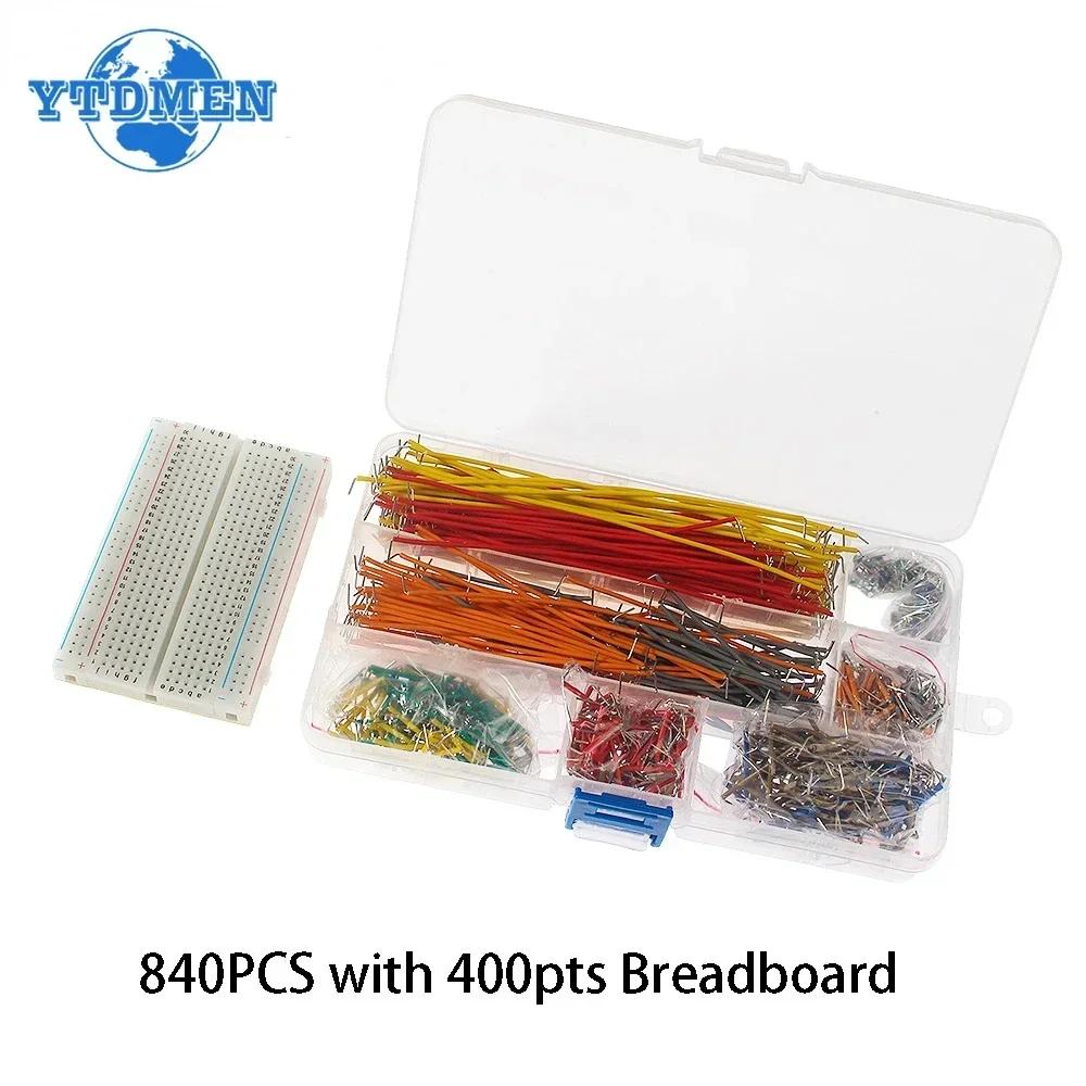 Breadboard Jumper Cable Wire Kit MB102 400 830 Tie Breadboard 14 Different Lengths Jumper Solderless PCB Bread Board DIY Kits