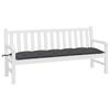 VidaXL Garden Bench Cushion, Bench Cover with String Ties, Waterproof Outdoor Cushion, Anthracite 361621