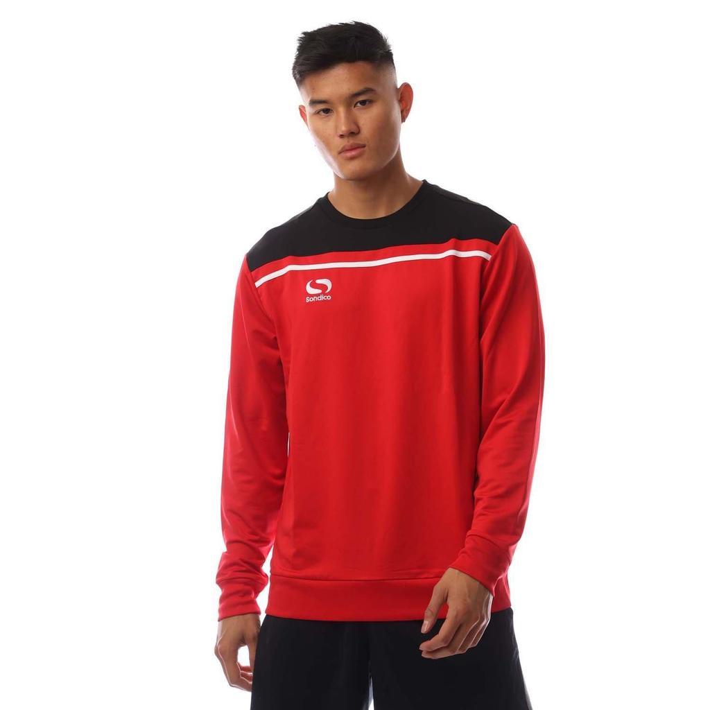 Sondico Mens Precision Striped Long-Sleeved Sweatshirt